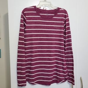 Berry Striped Top